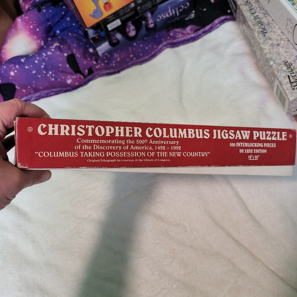 Vintage Christopher Columbus puzzle of Columbus Taking Possession - Picture 4 of 12